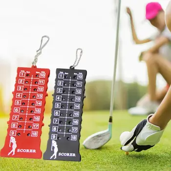 Прочное табло для гольфа С защитой от трещин Индикатор счета в гольфе с четкой маркировкой Металлический счетчик очков при ударе клюшкой для гольфа на 18 лунок Спорт в гольфе