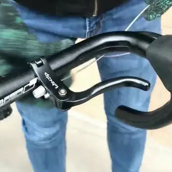 1 Пара Эргономичных велосипедных тормозных ручек Легкая тормозная ручка из алюминиевого сплава с подвижным фиксированным кольцом Рычаг велосипедного тормоза для езды на велосипеде