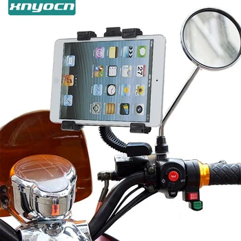 Универсальный кронштейн для крепления велосипеда, мотоцикла, подставки для планшетного ПК, Алюминиевый сплав, Вращающийся на 360 градусов Держатель GPS для ПК с диагональю 7-11 дюймов