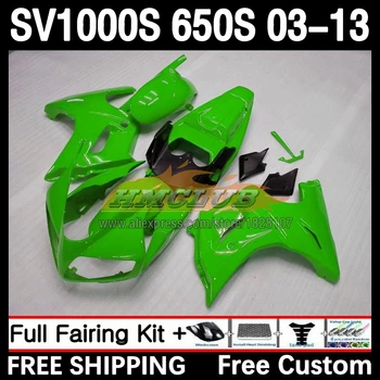 SV650S Комплект для SUZUKI SV650 1000 2003 2004 2005 2006 2007 2008 62No.68 SV1000S SV 650 S 1000 S 09 10 11 12 13 Обтекатель зеленый в наличии