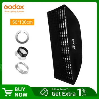 Godox 50x130 см Сотовая сетка прямоугольная для Bowens Profoto Elinchrom Mount Softbox Studio Strobe Softbox Диффузор