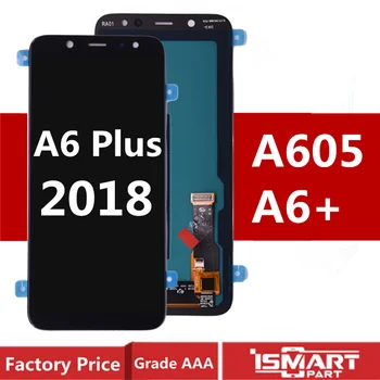 AMOLED Для Samsung Galaxy A605 A605F A605FD Дисплей A6 Plus 2018 ЖК-дисплей С Сенсорным Экраном и Цифровым Преобразователем в сборе