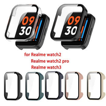 Новый Защитный Чехол для экрана 2в1 + Пленка Для Realme Watch 2 3 / Watch2 Pro Full Cover Защитная Противоударная Рамка Смарт-часов