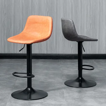 Высокие обеденные стулья, современные кожаные барные стулья, барный стул для кухни американского ресторана, дизайн салона, Muebles Hogar, Роскошная мебель