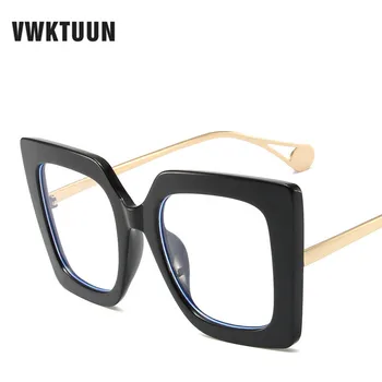 VWKTUUN Большие синие светозащитные очки для женщин в винтажной оправе для очков с анти-синим светом Очки для чтения в оправе из глазури с цветами