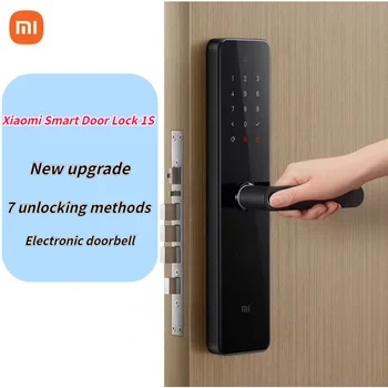 Xiaomi Smart Door Lock 1S, Многофункциональные Дверные замки, распознавание отпечатков пальцев, NFC, Электронный Дверной звонок, Bluetooth-замок