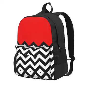 Twin Peaks-Школьная сумка с рисунком Black Lodge, рюкзак для ноутбука большой емкости, 15-дюймовый Twin Peaks Fire Walk With Me, марка Дэвида Линча