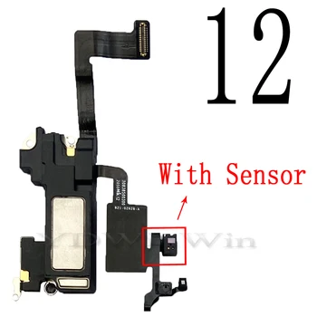 Гибкий кабель динамика для iPhone 12 11 Pro Max Mini X XS XR, датчик передней освещенности, лента для наушников, Запасные части