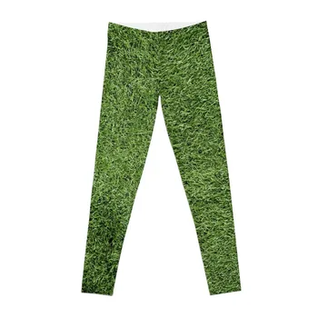 Astroturf Леггинсы с текстурой пышной зеленой газонной травы для спортивного поля, шаровары, спортивные брюки, женские леггинсы для фитнеса