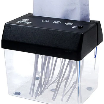 Портативный мини-измельчитель бумаги Электрический USB-измельчитель на батарейках для документов Инструмент для резки бумаги для домашнего офиса