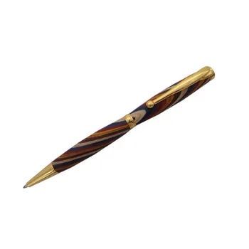 Золотая необычная ручка с деревянной отделкой RZ-BP3 # G-CW030
