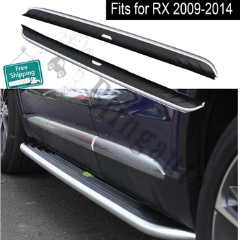 Подходит для L.exus RX350 RX450L 2009-2014 2ШТ подножка боковая подножка Nerf step bar протектор педали из алюминиевого сплава