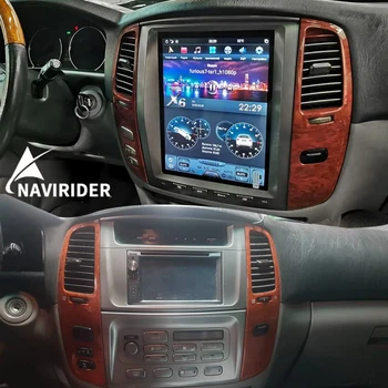 Экран Tesla Android Радио Авторадио Для Toyta Land Crueser 100 2003 Для Lexus LX470 GPS Carplay Мультимедийный Видеоплеер 128 ГБ