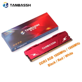 Радиатор TANBASSH DDR3 8 ГБ 1600 МГц 1866 МГц Настольная память RAM Черный Красный белый излучатель Совместим со всеми материнскими платами