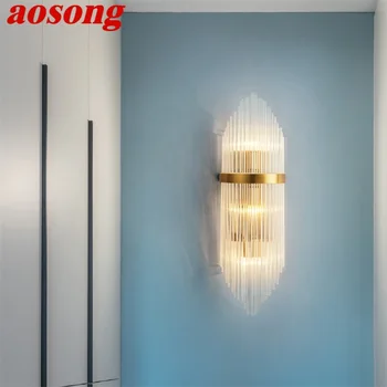 Настенные бра AOSONG, Современные светодиодные светильники для внутреннего освещения, декоративные для дома, спальни