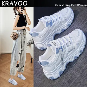 KRAVOO, новые сетчатые повседневные кроссовки, женская обувь для женщин, женская спортивная обувь, теннисные женские кроссовки, спортивные летние 2023