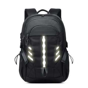 Деловой рюкзак NANCY TINO, многофункциональная простая светоотражающая нейлоновая студенческая дорожная мужская сумка для компьютера