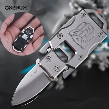 Многофункциональный складной карманный нож ONENUM из нержавеющей стали, мини-нож для самообороны в походе, Портативный ручной инструмент для чистки фруктов