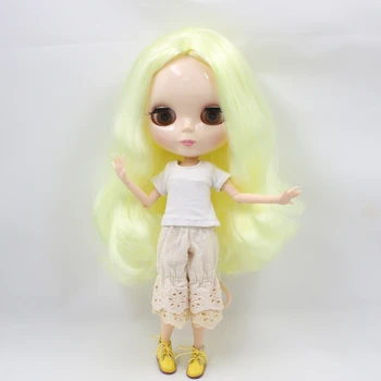 кукла обнаженная Блит, фабричная кукла, подходит для поделок с желтыми волосами