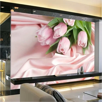 beibehang фотообои гостиная Стереоскопическая розовая роза фон для телевизора цветок романтическая спальня настенные обои для стен 3 d
