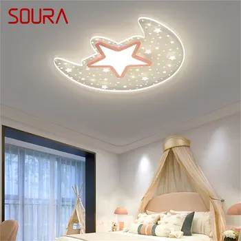 Простой потолочный светильник SOURA Современные светильники Moon Lamp LED Home Decorative для спальни