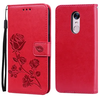 Для Redmi 5 Чехол Rose Flower Book Кожаный Флип-чехол Для Xiaomi Redmi 5 Plus Чехол-бумажник Для Redmi 5 Plus 5Plus Чехол Для телефона Сумки
