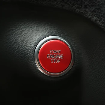 для Volvo Xc40 One Key Start Ключ зажигания Декоративная наклейка Автозапчасти Автомобильные Аксессуары 2018 2019 2020 Красный