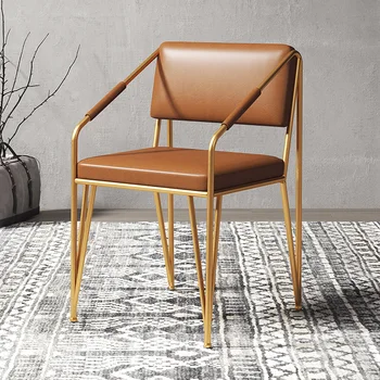 Стулья для гостиной и столовой Nordic Ergonomic Art Дизайнерское Роскошное кресло для спальни Classic Casa Prefabricada Мебель для гостиной