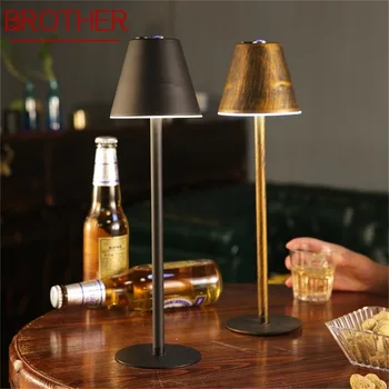 Современная настольная лампа BROTHER Современный Креативный Настольный светодиодный светильник для домашнего бара в спальне