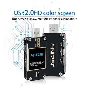 FNB38 Измеритель тока и напряжения USB-тестер QC4 + PD3.0 Тест емкости протокола быстрой зарядки 2.0 PPS