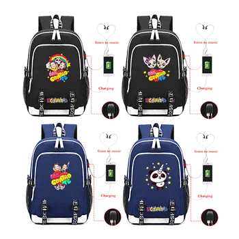 Мультяшные рюкзаки Me Contro Te, студенческая школьная сумка, сумки для зарядки через USB, школьный рюкзак для мальчиков и девочек, сумка для подростков, сумка Mochila большой емкости
