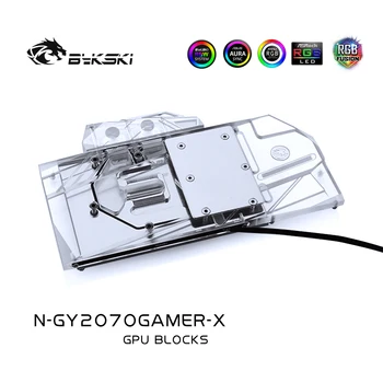 Bykski N-GY2070GAMERX, Блок водяного охлаждения видеокарты с полным покрытием, Для Galaxy RTX2070 Gamer /General, Gainward RTX2070