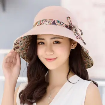 Элегантная популярная солнцезащитная кепка с бантом, темпераментная женская кепка-купол для пляжа