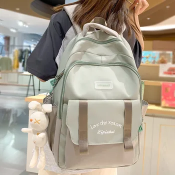 Модная женская школьная сумка большой емкости, Милый Водонепроницаемый Женский дорожный ноутбук, Женский рюкзак для колледжа, сумки для книг для девочек, мода Kawaii
