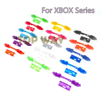 10 комплектов 15 цветов для контроллера XBOX серии S X Передний корпус Задняя крышка корпуса LB RB бампер Кнопка включения триггера