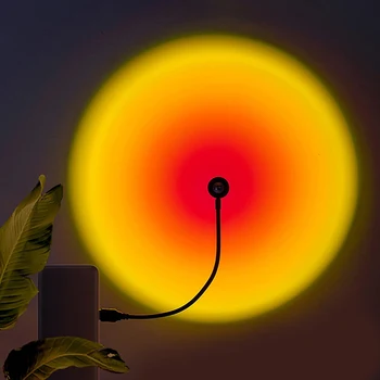 USB-лампа Sunset, светодиодная Радужная неоновая ночная лампа, стена для фотосъемки, зажигалка, 8 марта, Атака Титанов, Ночная лампа, датчик движения