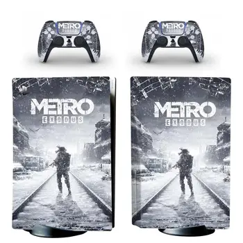 Наклейка для обложки Metro Exodus PS5 Standard Disc Edition для консоли PlayStation 5 и контроллера Виниловая наклейка для обложки PS5