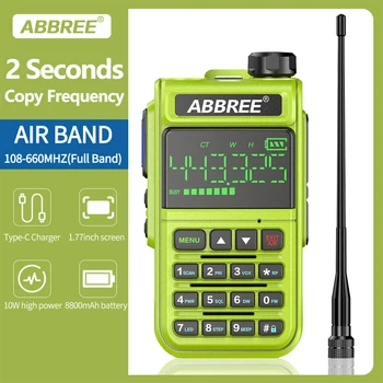 ABBREE AR-518 Air Band 108-660MHz Полнодиапазонная Рация Беспроводной частоты копирования 1.77 