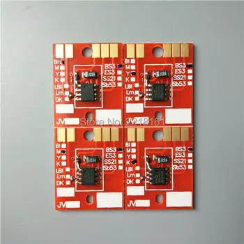 Бесплатная доставка 4 цвета Экосольвентный плоттер Mimaki с постоянным чипом JV33 JV5 CJV30 TS34 с чипом для чернильного картриджа BS3 SS21 CMYK 4 цвета