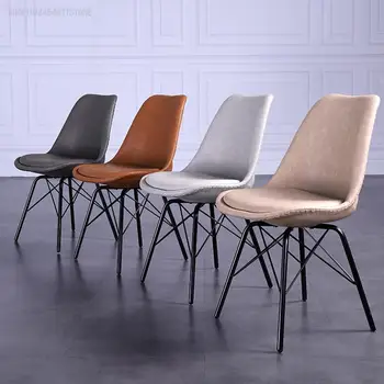 Набор для игровой столовой и стульев Nordic Luxury Leather Dining Chair Современный обеденный складной стул Muebles Para El Hogar