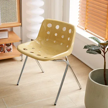 Скандинавский стул для гостиной с откидной спинкой, Офисный Пластиковый Водонепроницаемый стул для гостиной, Одноместный Минималистичный Articulos Para El Hogar Home