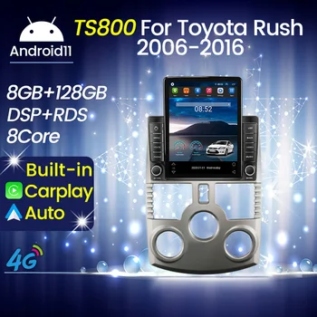 Стиль Android 11, автомобильное радио, Мультимедийный видеоплеер, навигация, стерео для Toyota Rush J200 1 2006 - 2016 Без 2din, 2 Din Dvd