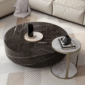 Роскошный дизайн гостиной С индивидуальным дизайном из современного мрамора Журнальный столик из современного натурального мрамора оптом