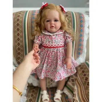 Кукла NPK 60 см высотой Quliaty с 3D кожей, видимыми венами, Огромный размер ребенка, Возрожденный малыш, Рождественский подарок для волос ручной работы, выполненный художником вручную