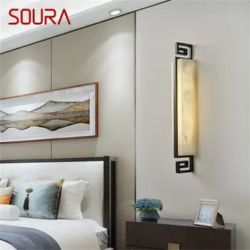 Внутренние бра SOURA Copper Современный Роскошный дизайн настенного светильника из светодиодов Dolomite со светодиодной подсветкой Балкон для домашнего коридора