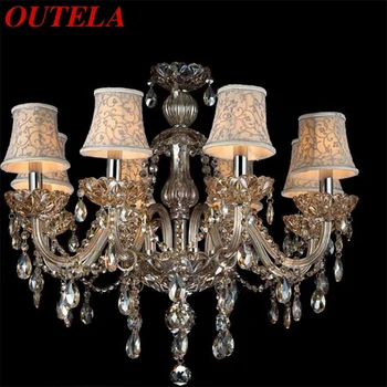 Современная роскошная люстра OUTELA, светодиодные хрустальные подвесные светильники для дома, отеля, виллы, холла.