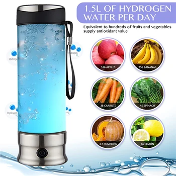 Электрический фильтр для воды, ионизатор водорода, бутылка для воды, обогащенная водородом, бутылка для генератора воды, антиоксиданты, ОВП, бутылка для водорода