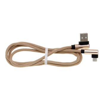 90-Градусный нейлоновый кабель для передачи данных Micro USB Type C Кабели для зарядки мобильного телефона iPhone Samsung LG шнур зарядного устройства 500 шт./лот