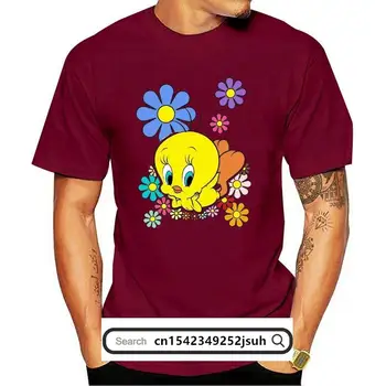Новая модная мужская футболка Tweety с круглым вырезом для отдыха