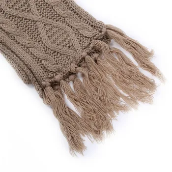 Комплект Шапка Вязаный повседневный шарф И перчатки из искусственной шерсти Ветрозащитные Зимние Теплые